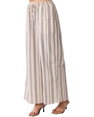 REISTOR Wide-leg Drawstring Pants - Natural
