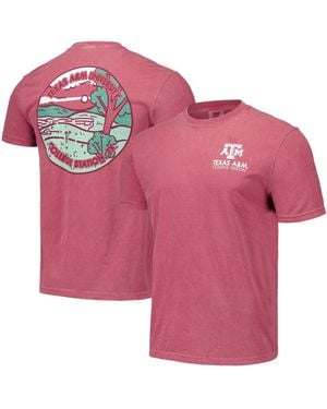 Image One And Texas A&m aggies Scenic Comfort Colors T-shirt - Pink