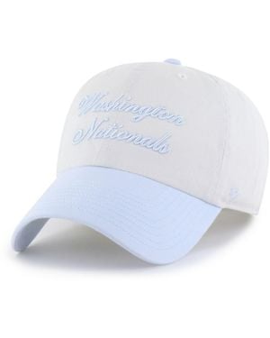 '47 White/light Blue Washington Nationals Gelato Two-tone Clean Up Adjustable Hat