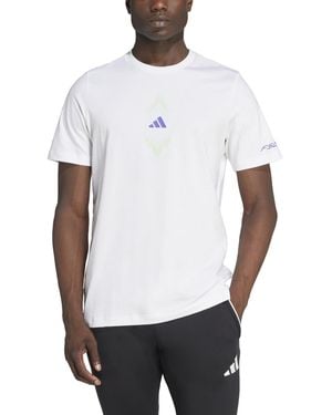 adidas F50 Logo Graphic T-shirt - White