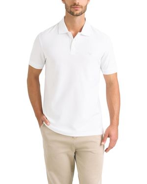 Velez Semi-fit Polo Shirt With Jacquard Detail - White