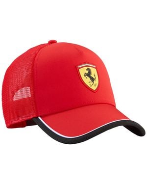 PUMA Ferrari Trucker Snapback Cap - Red