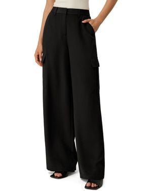 LILYSILK Silk Crepe Cargo Pant - Black