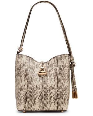 Anne Klein Mini Printed Bucket Handbag - Gray