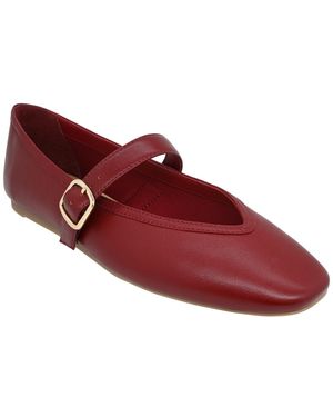INC International Concepts Lannettee Mary Jane Flats - Red