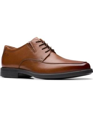 Clarks Cosgrove Square Toe Apron Dress Shoes - Brown
