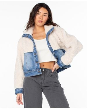 Roxy Button-front Surf & Turf Jacket - Blue