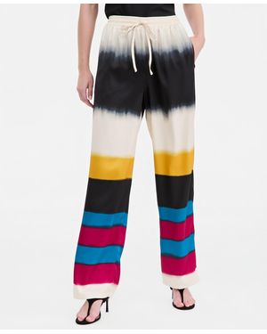 Jonathan Cohen X Macy's Tie-waist Satin High-rise Wide-leg Pant - Multicolor
