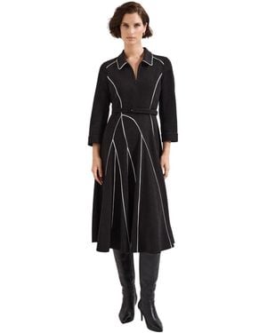 Phase Eight Tilly Piped Dress - Black