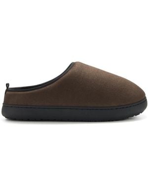 Alpine North Canmore | Insulated Faux Suede Slippers - Brown