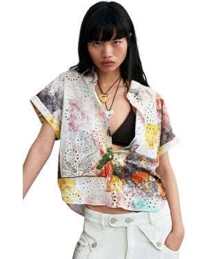 Desigual Short-sleeve Cotton Shirt - White