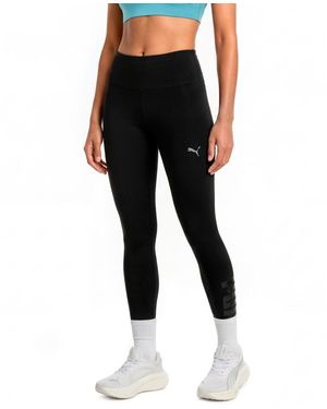 PUMA Ess Elevated Darling High-rise Graphic Cotton-blend leggings - Black