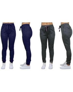 Galaxy By Harvic Basic Stretch Twill sweatpants - Blue