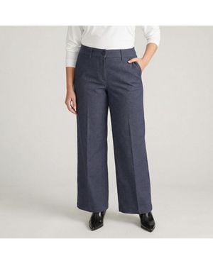 UNIVERSAL STANDARD Plus Size Nova Denim Look Pants - Blue