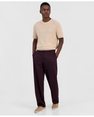 Alfani Modern Fit Straight Leg Dress Pants - Blue
