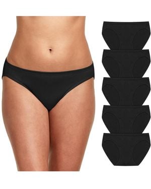 Hanes 5-pk. Ultimate Comfortsoft Bikini Underwear 42w5cs - Black