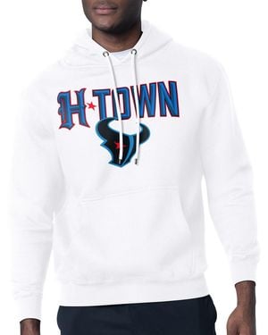 Starter Houston Texans H-town Graphic Fleece Pullover Hoodie - White