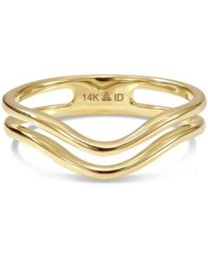 DEVATA Wishbone Arch Ring In 14k - Metallic