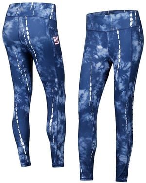 MSX by Michael Strahan New York Giants Serena Tie-dye leggings - Blue