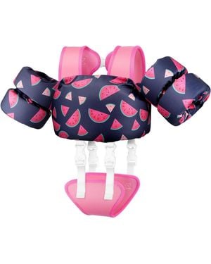 Aofar Swim Vest Kids Adjustable Pool Floaties - Pink