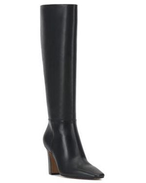 Vince Camuto Bennidy Regular Wide Calf Snip Toe Dress Boots - Black