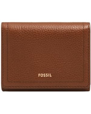 Fossil Logan Leather Trifold Wallet - Brown