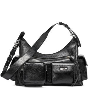 DKNY Freda Large Shoulder Bag - Black