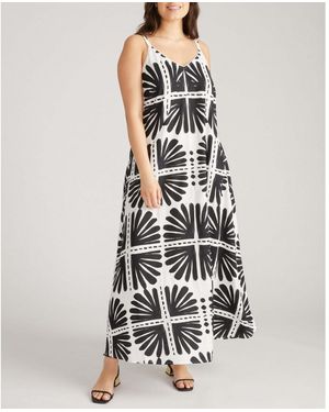 UNIVERSAL STANDARD Plus Size Kite Linen Dress - White