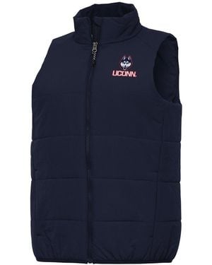 Antigua Uconn Huskies Experience Full-zip Vest - Blue