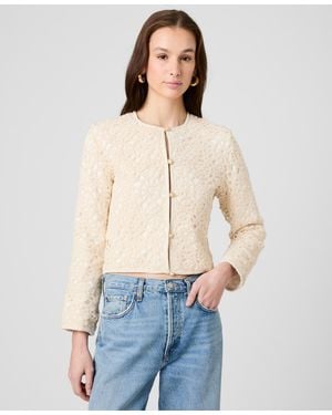 French Connection Textured Slim Fit Jacket - Blue