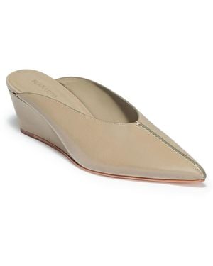 Bernardo Maxeen Pointed-toe Wedge Mules - White