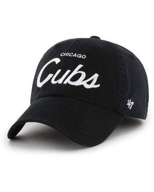 '47 47 Brand Chicago Cubs Crosstown Classic Franchise Fitted Hat - Black
