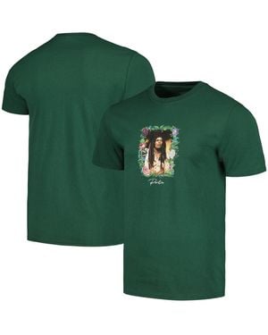 Primitive Apparel En Bob Marley Everlasting Small Portrait Graphic T-shirt - Green