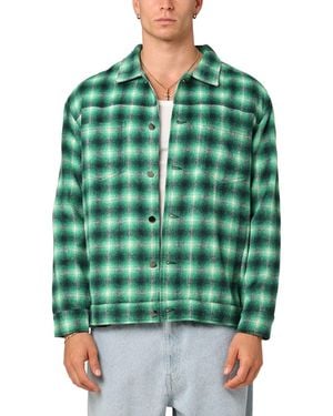 Xxiii Darby Plaid Shacket - Green