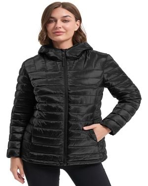 Hawke & Co. Lic Quilt Puffer Jacket - Black