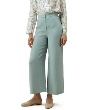 LILYSILK Silk Wide Leg Tailored Pant - Green