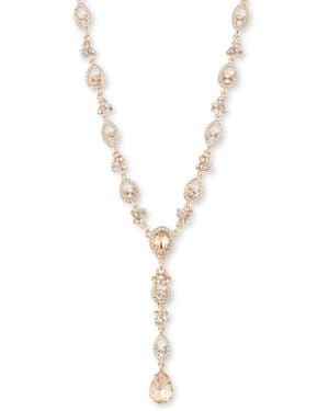 Givenchy Gold-tone Crystal Y Necklace - Metallic