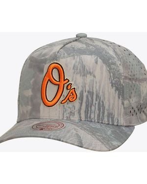 Mitchell & Ness Baltimore Orioles Perfect Pro Pinch Adjustable Hat - Gray