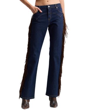 Avec Les Filles Low-rise Bootcut Stretch Jeans - Blue