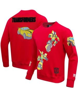 FREEZE MAX And Bumblebee Transformers Happy And Together Pullover Sweatshirt - Red