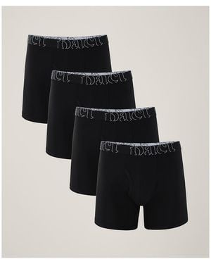 Pact Organic Cotton Everyday Boxer Brief 4-pack - Black