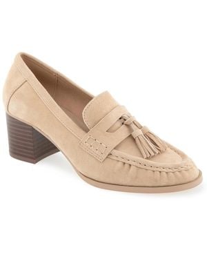 Splendid Martha Heeled Loafer - Natural