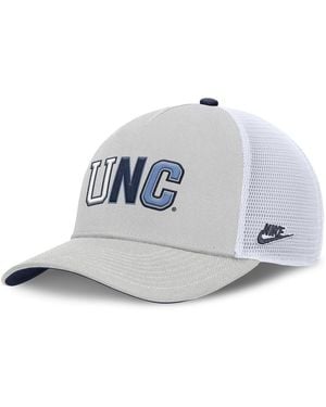 Nike And North Carolina Tar Heels 2026 Basketball Refresh 5-panel Rise Trucker Hat - Gray