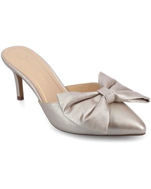 Journee Collection Tiarra Pointed Toe Evening Pumps - White