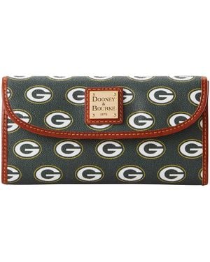 Dooney & Bourke Bay Packers Continental Wallet - Metallic