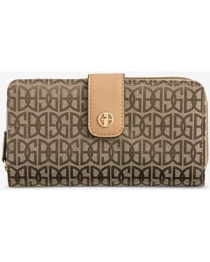 Giani Bernini Softy Leather All In One Wallet - Brown