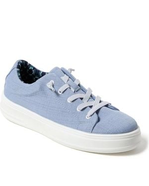 Dearfoams Mabel Woven Slip On Sneaker - Blue
