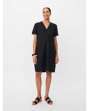 Masai Manareela Linen V-neck Tunic Dress - Black