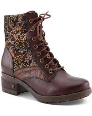 L'ARTISTE L`artiste Marty-flow Lace-up Boots - Brown