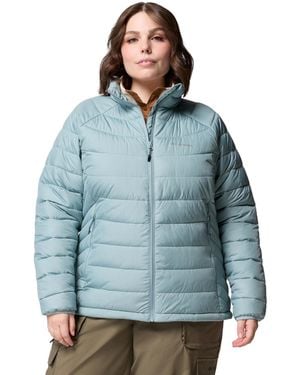 Columbia Plus Size Powder Lite Ii Full Zip Insulated Jacket - Blue